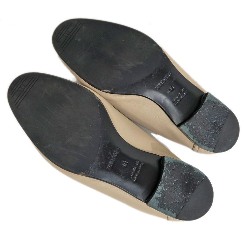 Hermes Moccasins Royale Size 38 Beige Black Leather Apparel — view 8