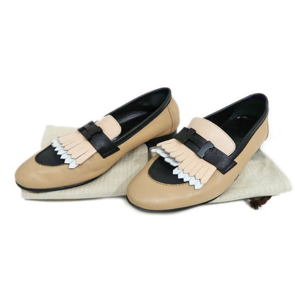 Hermes Moccasins Royale Size 38 Beige Black Leather Apparel — view 10