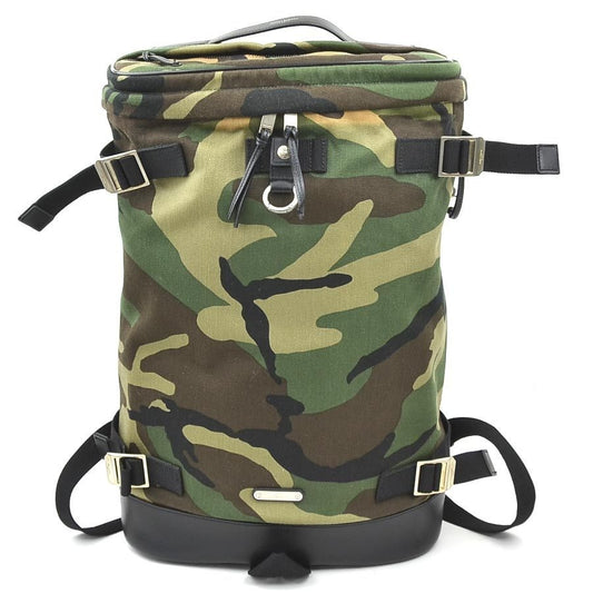 Saint Laurent Backpack Leather Canvas Ed