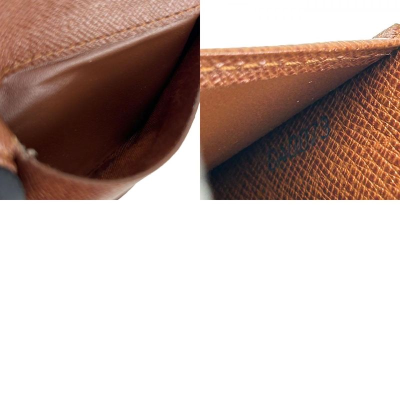 Louis Vuitton Bifold Wallet Compact Zip M61667 Monogram Canvas Brown Goldhardwar