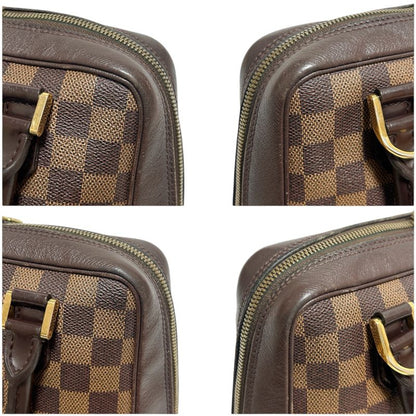 Louis Vuitton Brera Mini Handbag Brea Damier Leather Ebène Brown Top Handle Bag