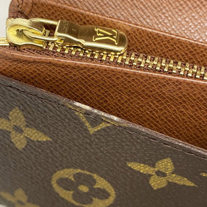 Louis Vuitton Wallet Monogram Porte Monnaie Zip M61735 Brown Ladies