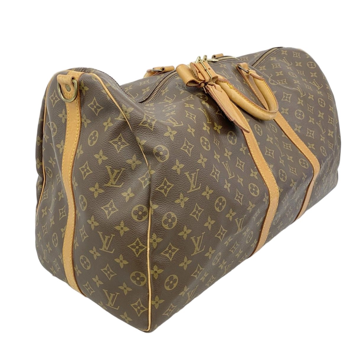 Louis Vuitton Boston Bag Monogram Keepall Bandouliere 60 Brown — view 2