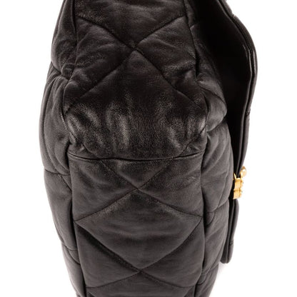 Chanel Classic 19 Flap Black Matelasse Calfskin A