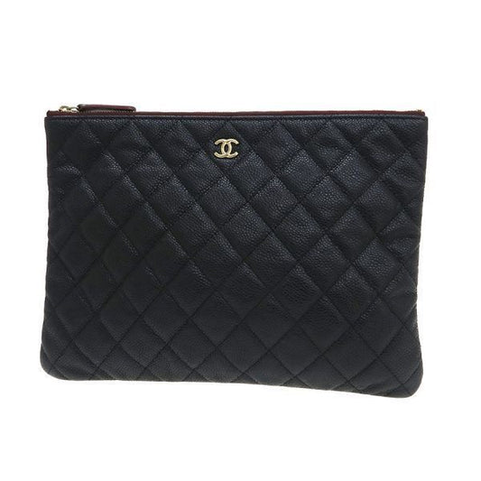 Chanel Caviar Quilted Clutch