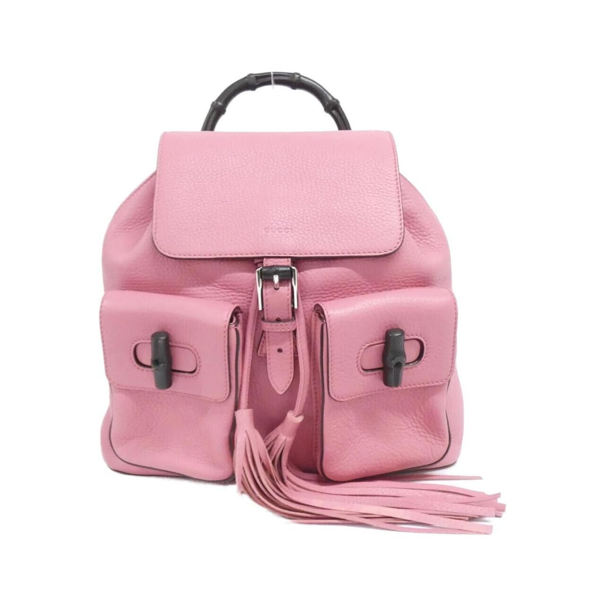 Gucci Backpack Leather Silver