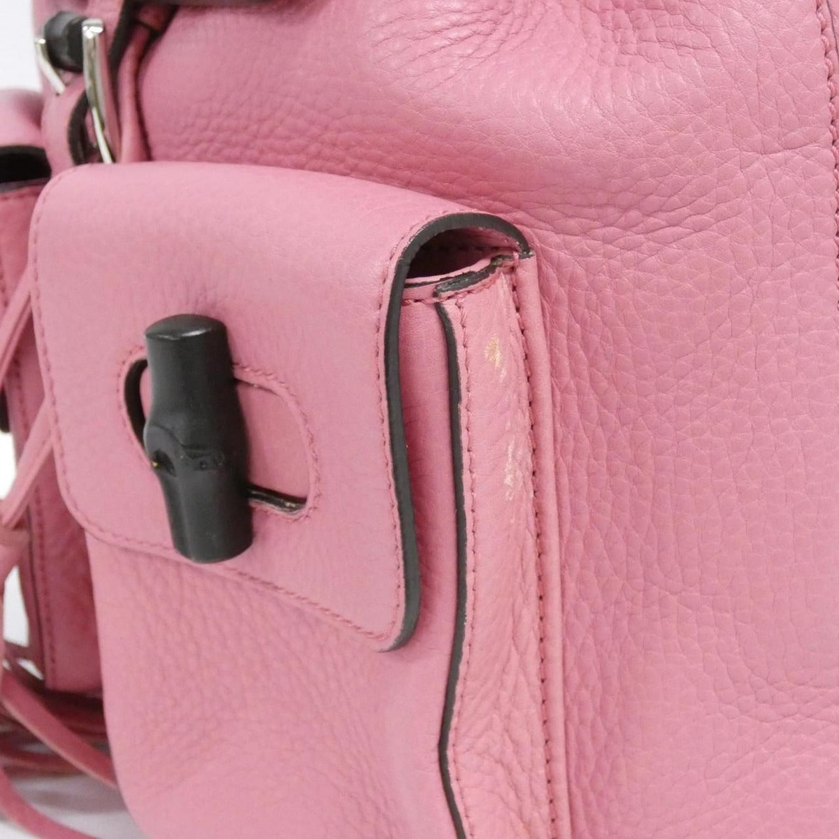 Gucci Backpack Leather Silver — view 5