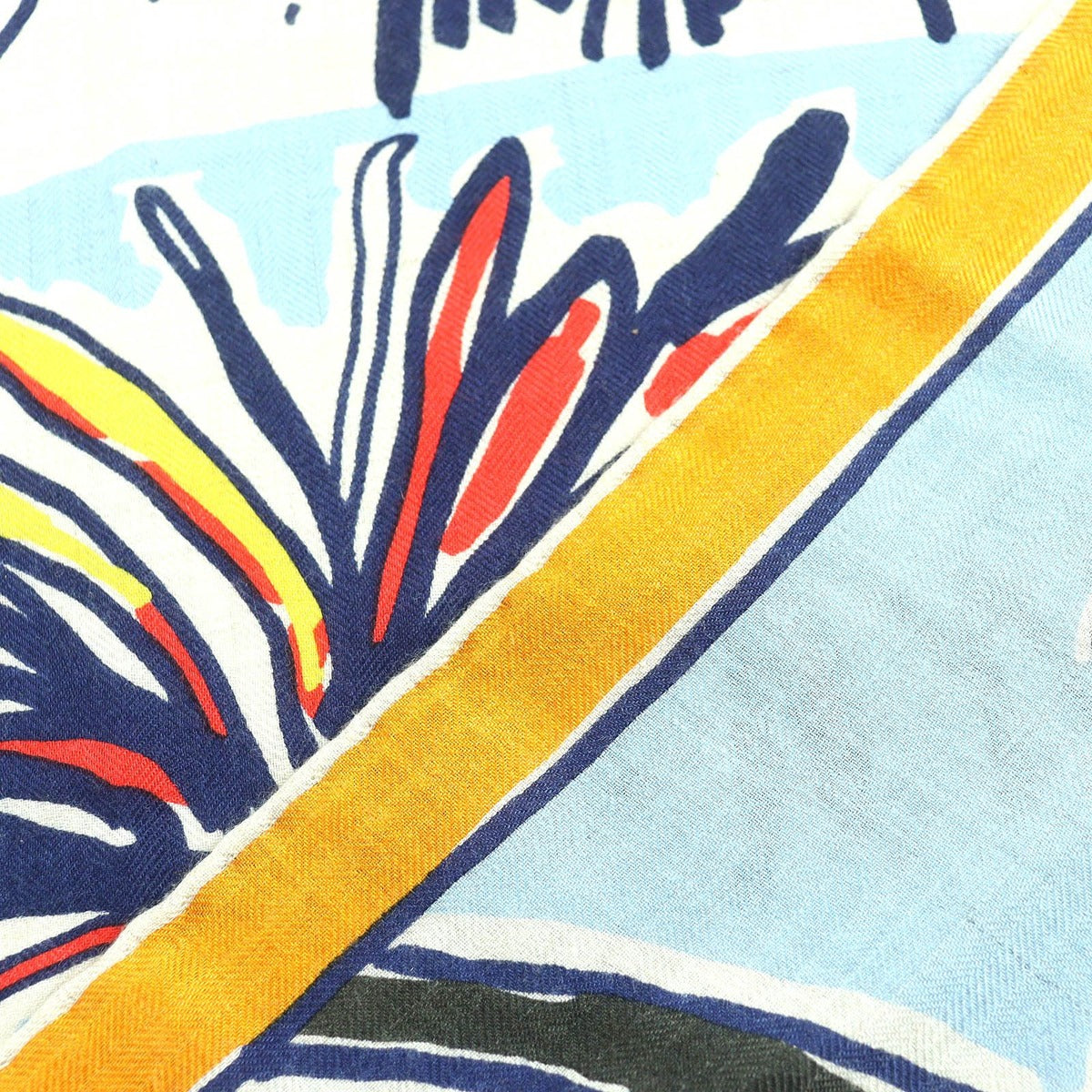 Hermes Rayures D'ete Cashmere Silk Carre Geant Scarf — view 2