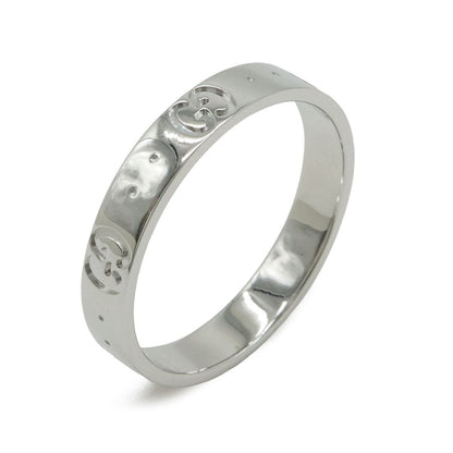 Gucci Icon Ring GG Ring 18K White Gold