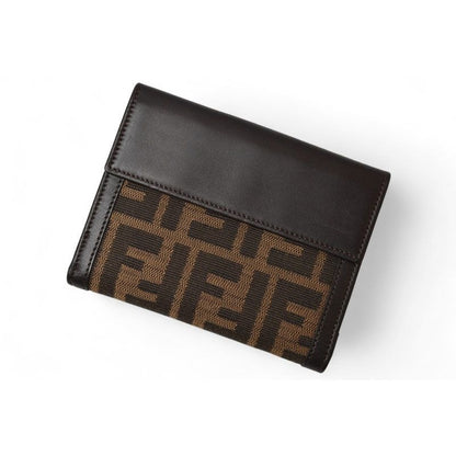 Fendi Wallet Fold Zucca Pattern Brown — view 3
