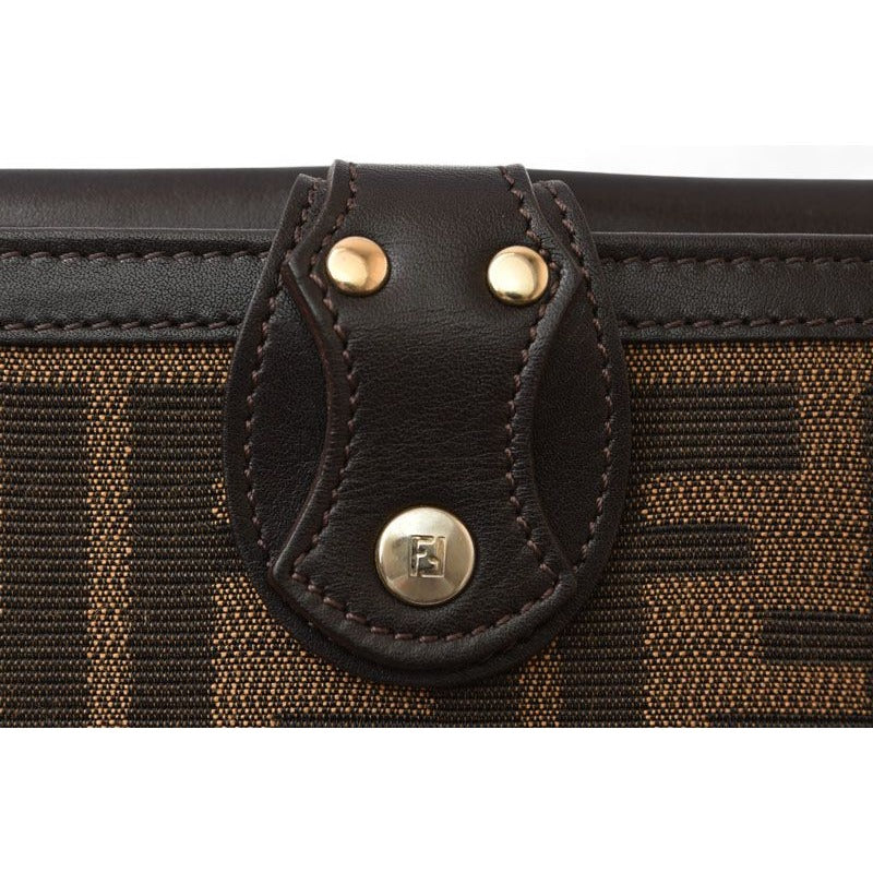 Fendi Wallet Fold Zucca Pattern Brown — view 6