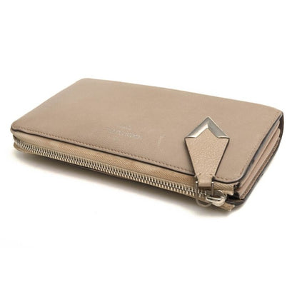 Louis Vuitton Long Wallet Women Leather Beige — view 4
