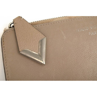 Louis Vuitton Long Wallet Women Leather Beige — view 5