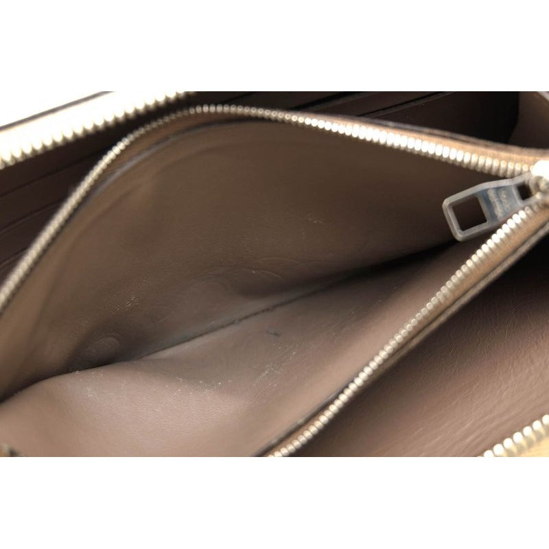 Louis Vuitton Long Wallet Women Leather Beige — view 8