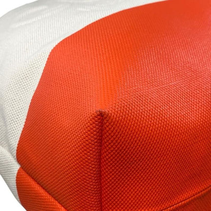 Gucci Tote Bag Large 782741 Embossed Canvas Logo White Orange Gucci