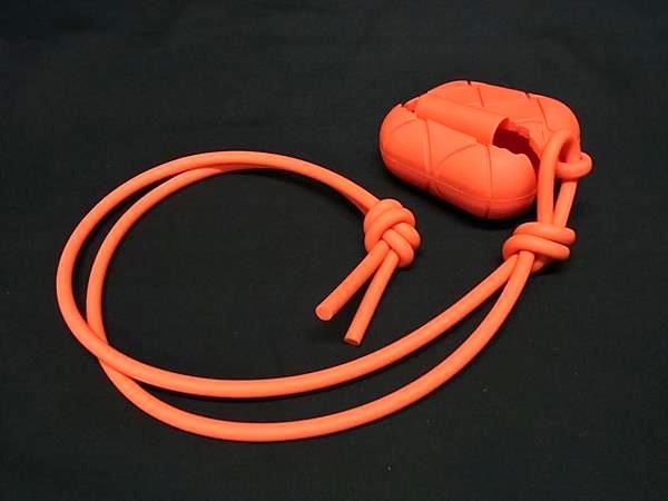 Bottega Veneta Intrecciato Rubber Air Pods Case Air Pods Case Orange Bi9501