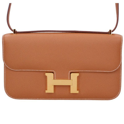 Hermes Constance Elan W Engraved Ghardware Leather Shoulder Bag Men's
