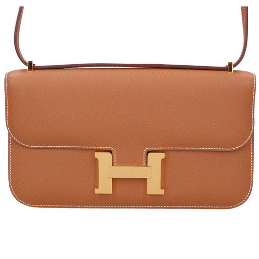 Hermes Constance Elan W Engraved Ghardware Leather Shoulder Bag Men's
