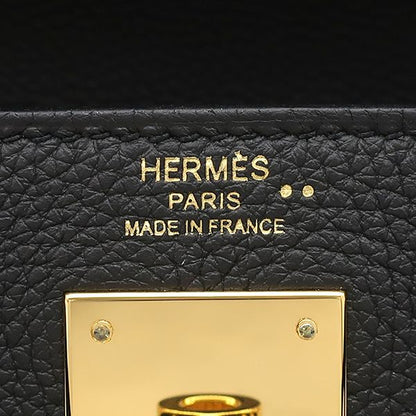 Hermes 2-Way Bag Kelly Touch 28 Inside Stitch Togo Niloticus Black Gold