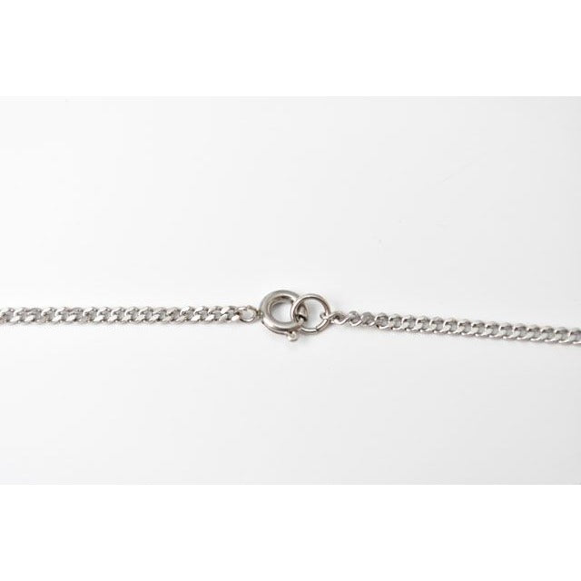 Chanel Coco Mark Rhinestone Faux Pearl Silver Rye White Gold — view 4