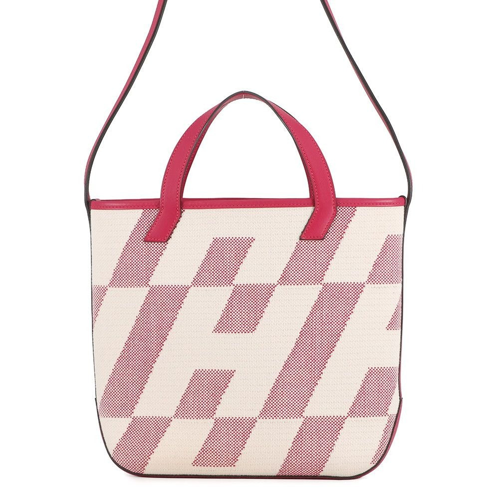 Hermes Tote H-en-Billets PM Franboise Toile Ash Swift 2-Way Framboise