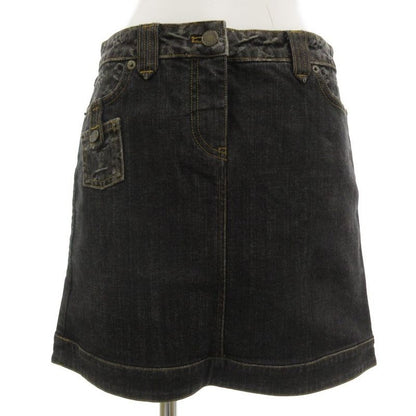 Louis Vuitton Monogram Denim Skirt Mini 36 Black Rw081 W Wmsk 01 Cf7