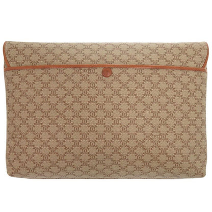 Celine Macadam Pvc/leather Beige Shoulder Bag 0023 Celine