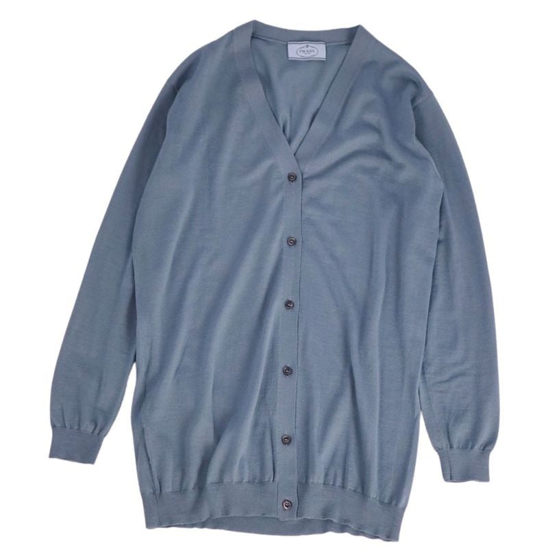 Prada Cardigan Knit Wool Top