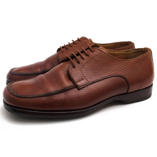 Hermes Shoes Business Men Leather Brown U-Tip