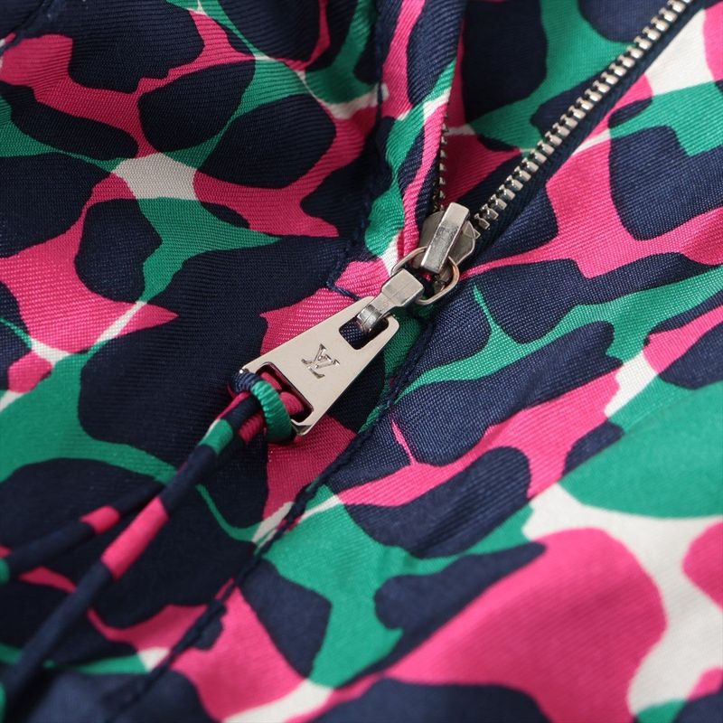 Louis Vuitton Silk And Cashmere Set-up S 34 Leopard Print Multicolor Made In