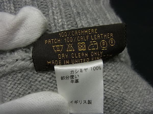 Louis Vuitton Damier 100% Cashmere Gon Helsinki Gloves Women's Grayish