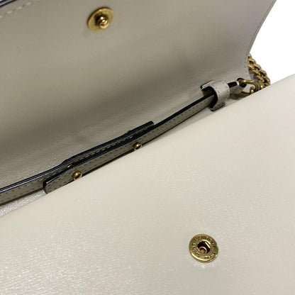 Saint Laurent Paris Wallet - 554763 Black Gold And Ivory Chain Shoulder Bag