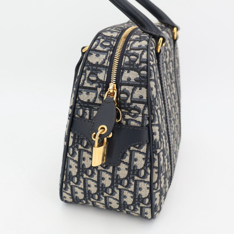 Christian DIOR Vibe Oblique Canvas And Leather 2WAY Handbag