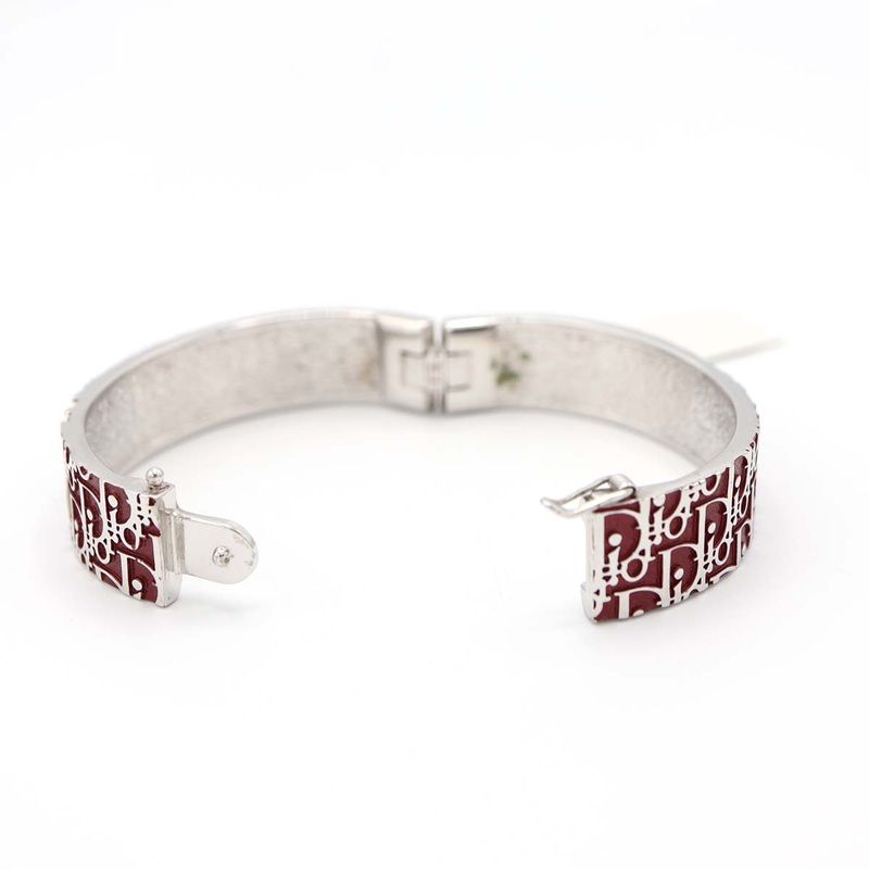 Christian DIOR Bangle Trotter Bracelet Accessory Women's Red H1481