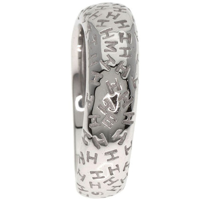 Hermes Toubou Wave #50 Ring 18K White Gold Ladies