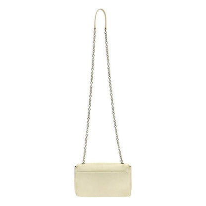 Balenciaga - 537387 Everyday Leather Logo Chain Wallet Shoulder Bag - White -
