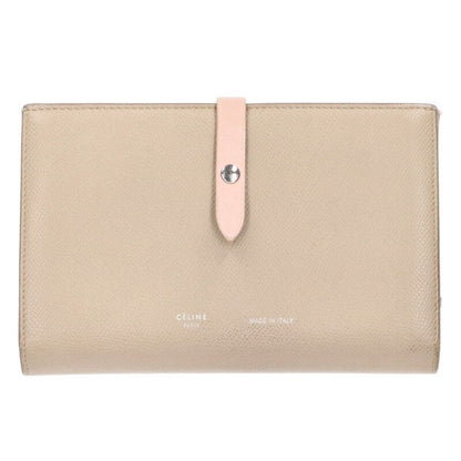 Celine Large Strap Wallet Beige Pink