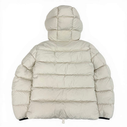 Moncler Dubois Jacket Down Hood Logo 0 White — view 3