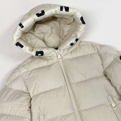 Moncler Dubois Jacket Down Hood Logo 0 White — view 5
