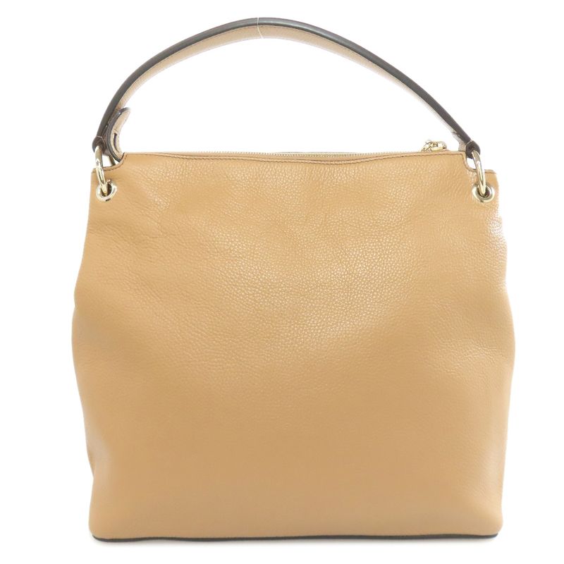 Gucci 536194 Outlet One Shoulder Interlocking G Tote Bag Leather Women