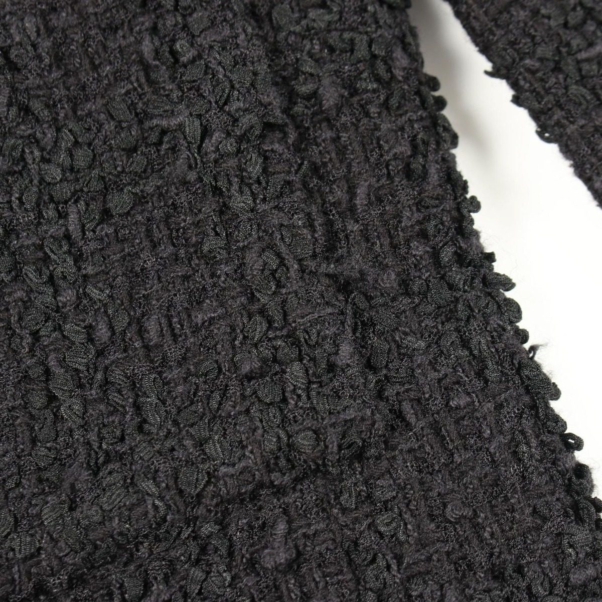 Chanel CC Logo Button Tweed Nylon Jacket — view 8