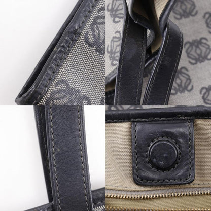 Loewe Anagram Tote Bag Pvc×leather Gray/black Unisex Handbag
