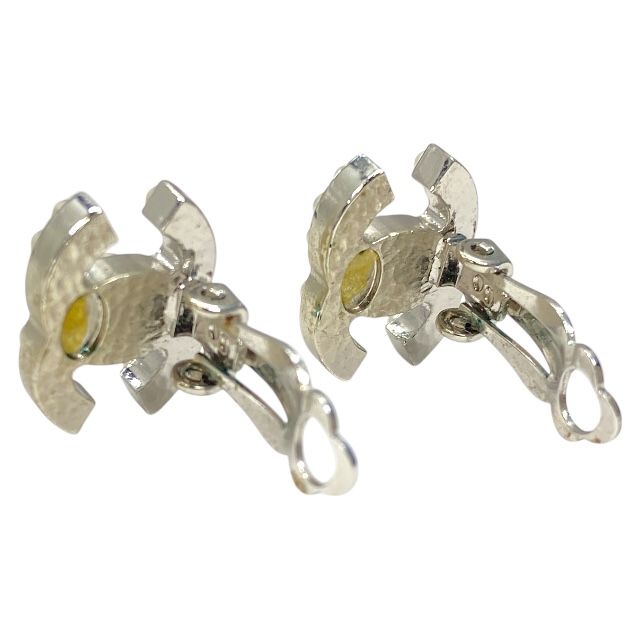 Chanel Earrings Jewelry Coco Mark Faux Pearl GP Silver Chanel Ladies Luxury