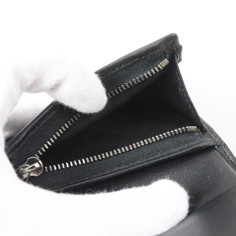 Gucci 466492 GG Marmont Patent Leather Bifold / Compact Wallet Black With Box