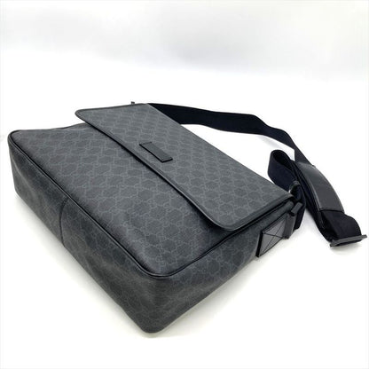 Gucci Shoulder Bag GG Supreme Canvas 169935 Black Messenger Bag Unisex