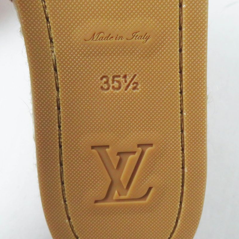 Louis Vuitton Croisseur Line Espadrille Flat Shoes/slip-ons Pink 35.5 Made In