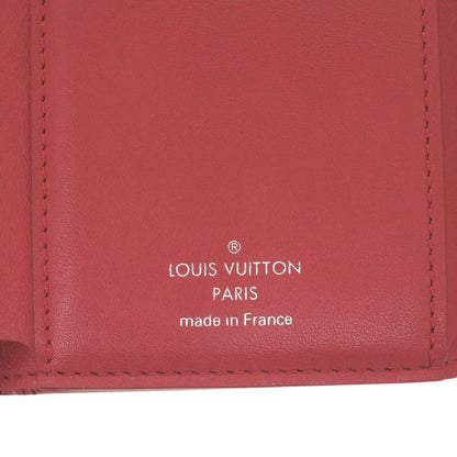 Louis Vuitton Portefeuille Capucino Compact M62158 Leather Red Trifold Wallet