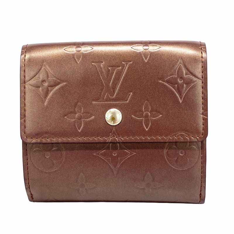 Louis Vuitton Trifold Wallet Monogram Matte Porte Monnaie Vivier Carte Cles Di