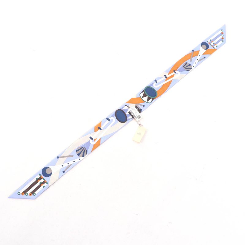 Hermes Parade EN Fanfare Parade EN Fanfare 100% Silk Brun/bleu/vert Scarf With
