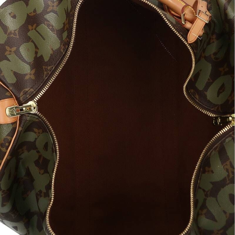 Louis Vuitton M92196 Keepall 50 Monogram Graffiti Leather Boston Bag Men 50